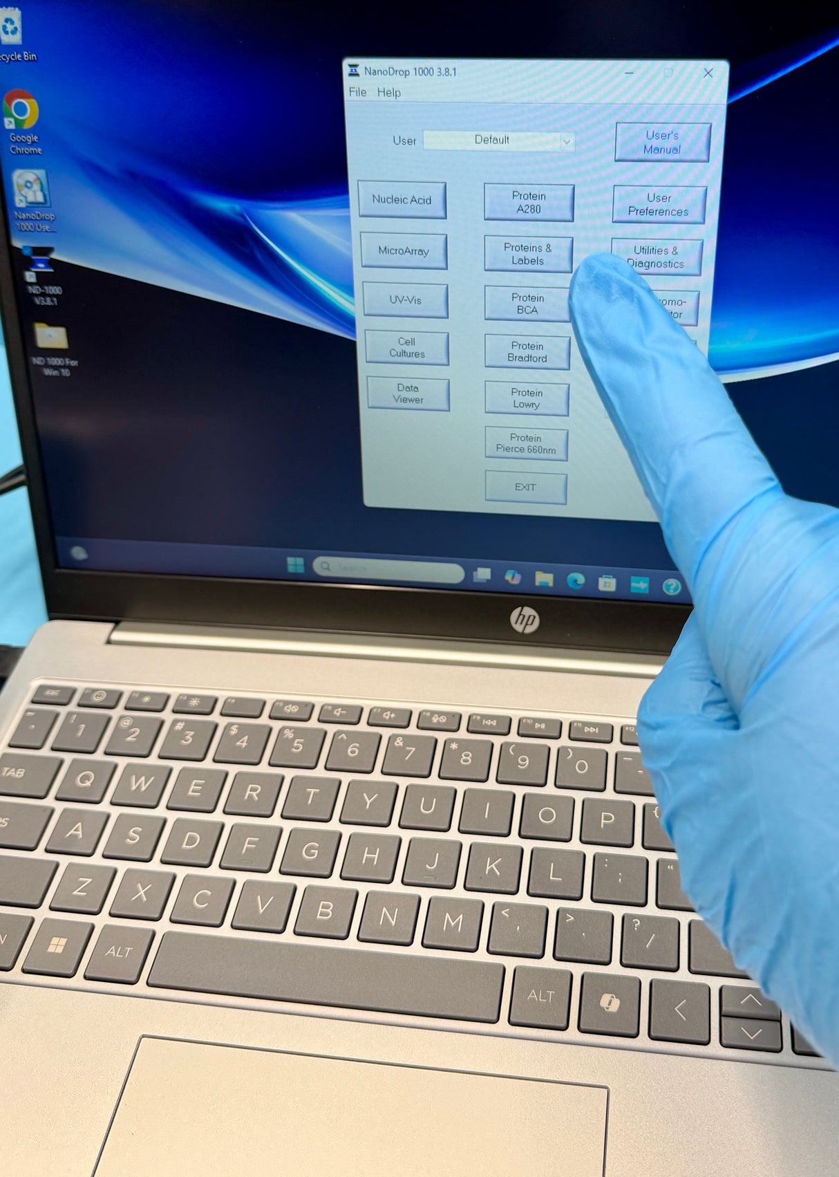 (ND-1000) Thermo Scientific™ NanoDrop™  1000 UV/VIS Spectrophotometer with a New Windows 11 Pro Laptop