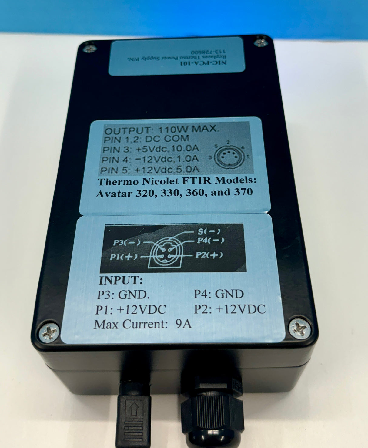 (NIC-PCA-101) Power Supply for Thermo Avatar 320, 330, 360, and 370 FTIRs