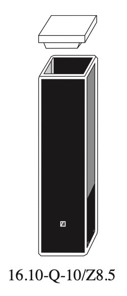 Starna 16.10-Q-10/Z8.5 Sub-Micro Rectangular Quartz Cuvette, 10mm Z8.5