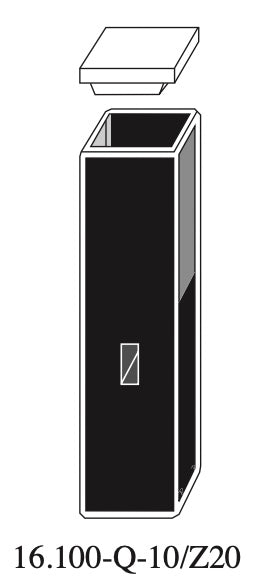 Starna 16.100-Q-10/Z20 Sub-Micro Rectangular Quartz Cuvette, 10mm Z20