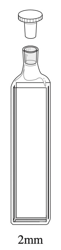 Starna 21-I-2 Standard Rectangular Infrasil Cuvette with Stopper, 2mm Pathlength