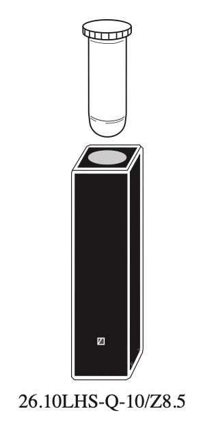 Starna 26.10LHS-Q-10/Z8.5 Rectangular Quartz Low Head Space Cuvette, 10mm Z8.5