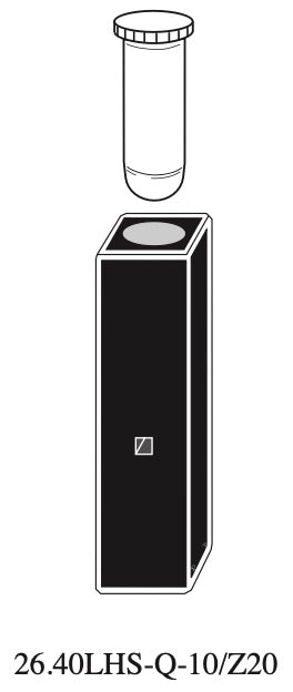 Starna 26.40LHS-Q-10/Z20 Rectangular Quartz Low Head Space Cuvette, 10mm Z20