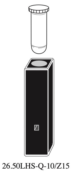 Starna 26.50LHS-Q-10/Z15 Rectangular Quartz Low Head Space Cuvette, 10mm Z15