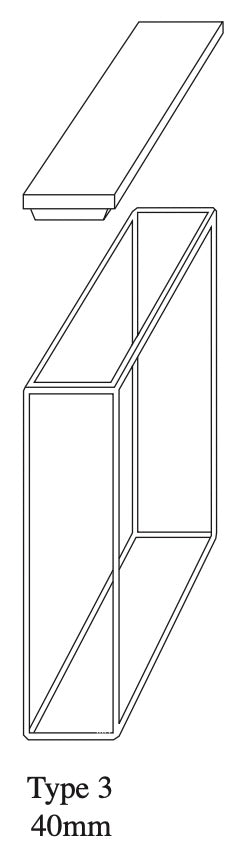 Starna 3-G-40 Standard Rectangular Optical Glass Fluorometer Cell, 40mm Pathlength