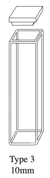Starna 3-I-10 Standard Rectangular Infrasil Quartz Fluorometer Cell, 10mm Pathlength
