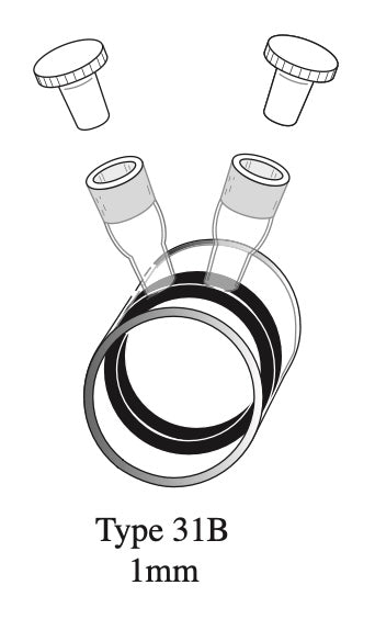 Starna 31B-Q-1 Self-Masking Quartz Cylindrical Micro Cell, 1mm Pathlength