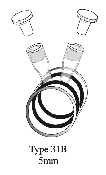 Starna 31B-Q-5 Self-Masking Quartz Cylindrical Micro Cell, 5mm Pathlength