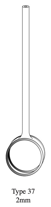 Starna 37-I-2 Short Pathlength Infrasil Quartz Cylindrical Cell with Fill Tube, 2mm Pathlength