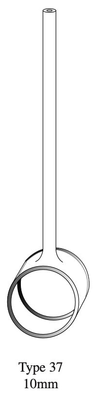 Starna 37-Q-10 Short Pathlength Spectrosil Quartz Cylindrical Cell with Fill Tube, 10mm Pathlength
