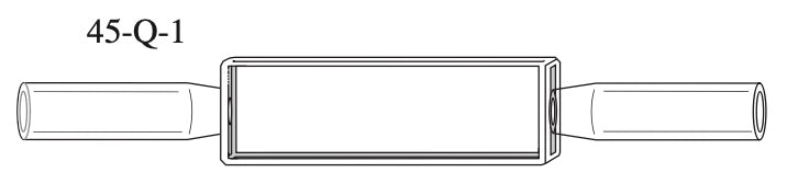Starna 45-Q-1 In-Line or Microscope Analysis Quartz Flow Cell, 1mm Pathlength