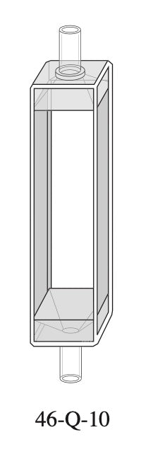 Starna 46-Q-10 Standard In-Line Quartz Flow Cell, 10mm Pathlength