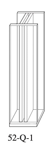 Starna 52-Q-1 Dual Pathlength Open Top Fluorometer Cell, 1 & 10mm Pathlength