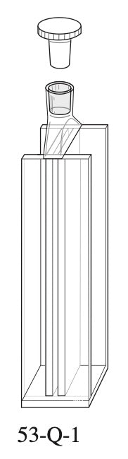Starna 53-Q-1 Dual Pathlength Quartz Fluorometer Cell, 1 & 10mm Pathlength