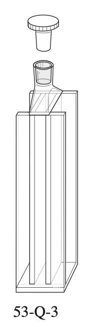 Starna 53-Q-3 Dual Pathlength Quartz Fluorometer Cell, 3 & 10mm Pathlength