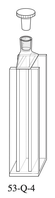 Starna 53-Q-4 Dual Pathlength Quartz Fluorometer Cell, 4 & 10mm Pathlength