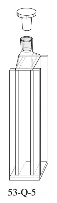 Starna 53-Q-5 Dual Pathlength Quartz Fluorometer Cell, 5 & 10mm Pathlength