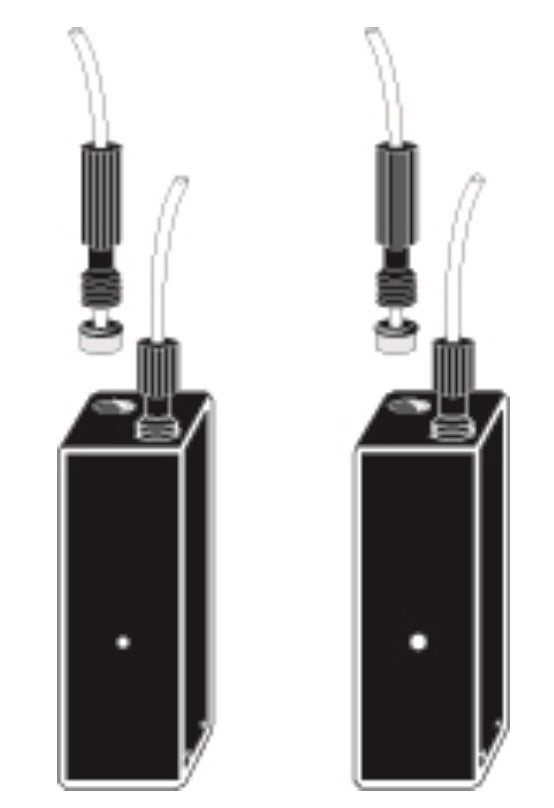 Starna 585.1-Q & 585.15-Q Series M6 Threaded Ultra-Micro Quartz Flow Cells, Round Aperture, 10mm, Overview