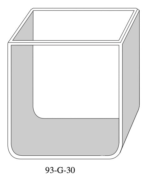 Starna 93-G-30 Glass Colorimeter Cell, 30mm Pathlength
