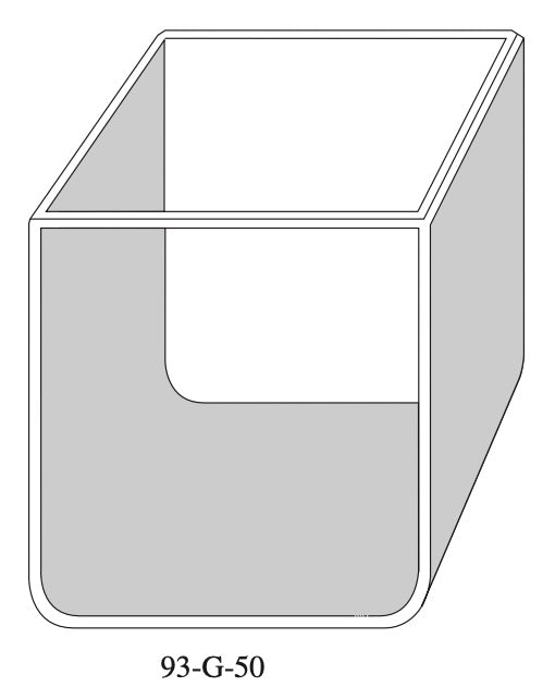 Starna 93-G-50 Glass Colorimeter Cell, 50mm Pathlength