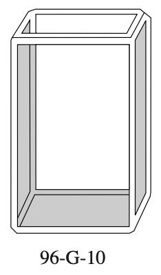 Starna 96-G-10 Glass Colorimeter Cell, 10mm Pathlength