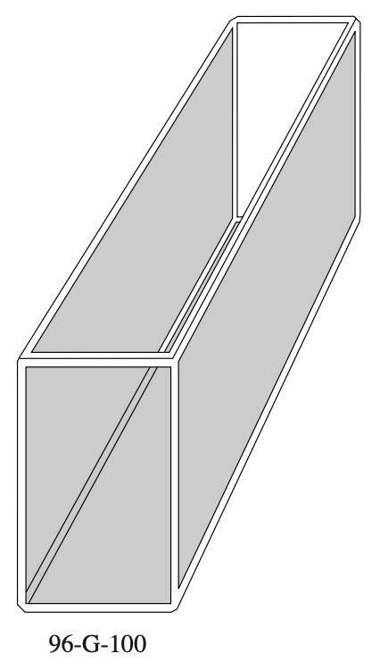 Starna 96-G-100 Glass Colorimeter Cell, 100mm Pathlength