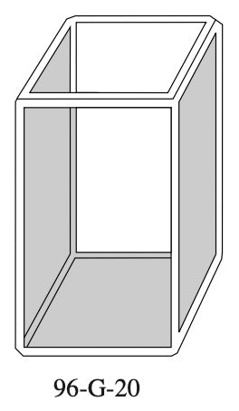 Starna 96-G-20 Glass Colorimeter Cell, 20mm Pathlength