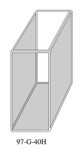 Starna 97-G-40H Glass Colorimeter Cell for CP Method and General Colorimeter Work, 40mm Pathlength