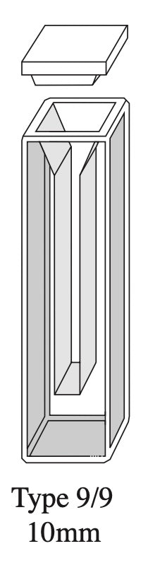 Starna 9.9-Q-10 Semi-Micro Rectangular Quartz Cuvette, 10mm Pathlength