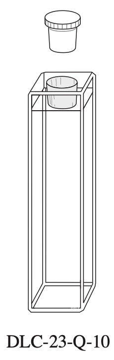 Starna DLC-23-Q-10 Standard Rectangular Quartz Dye Laser Cell with PTFE Stopper, 10mm Pathlength