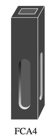 Starna FCA4 Adaptor for 4mm Pathlength Square Micro Fluorometer Cell