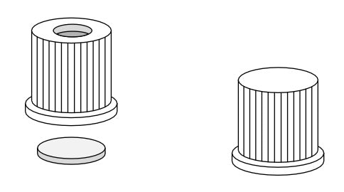 Starna GL14 Caps, Closed-Septum-Insert