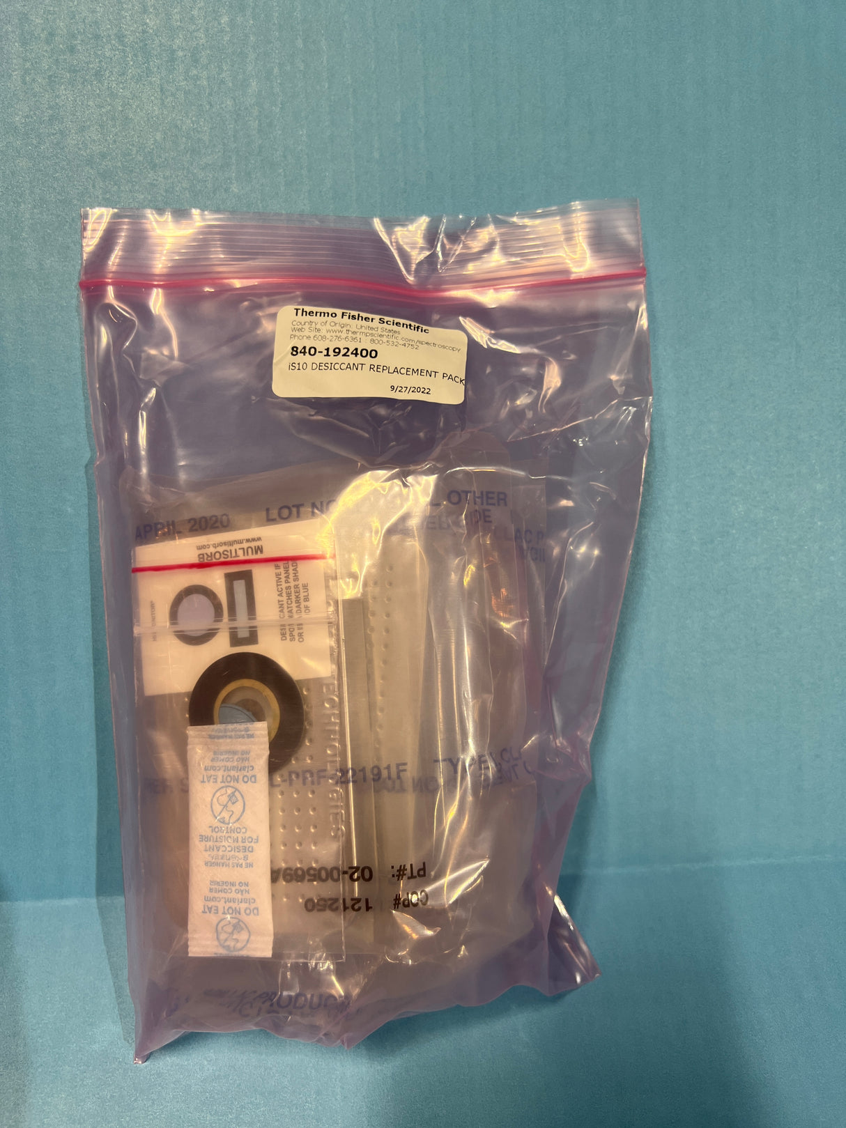 (840-192400) IS10/IS20 Desiccant Replacement Pack