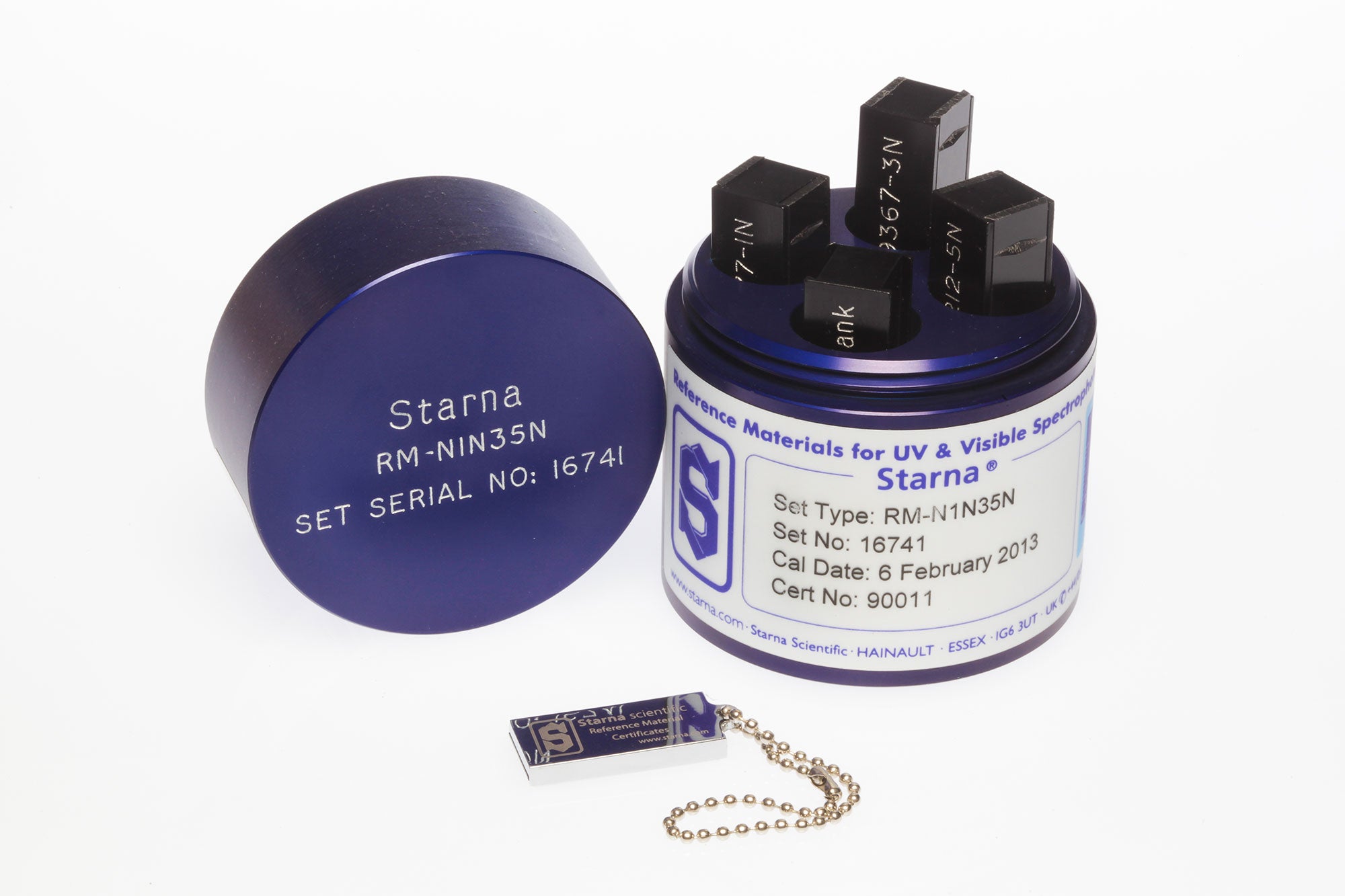 Starna NIST SRM Equivalent Neutral Density Filter Sets with Blank