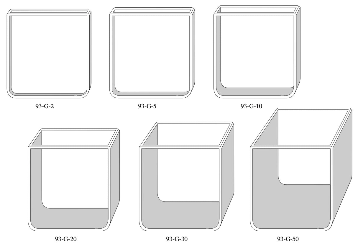 Starna 93 Series Glass Colorimeter Cells for Hunter®, ACS®, Data Color® and Others, Overview
