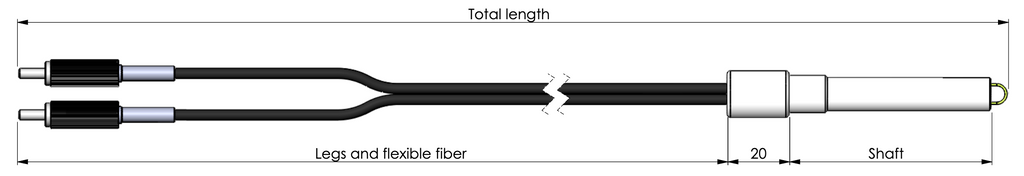Double Loop Probe Art Photonics Standard Fiber Optic ATR-Detachable Loop Probes