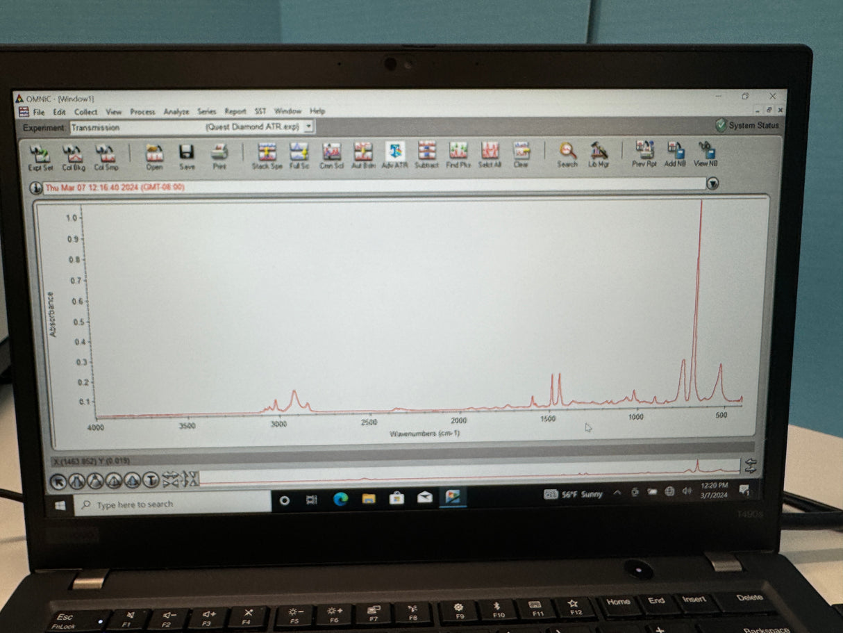 Thermo IS10 FTIR with Quest Diamond ATR