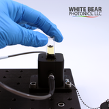 Transmission 2 port sma fiber cuvette holder