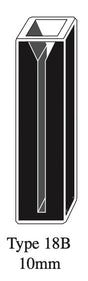 Starna 18B-Q-10 Self-Masking Rectangular Quartz Micro Cuvette, 10mm Pathlength