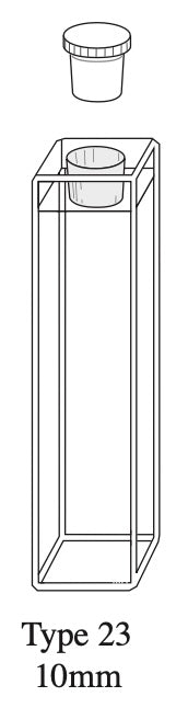 Starna 23-SOG-10 Standard Rectangular Special Optical Glass Fluorometer Cell with Stopper, 10mm Pathlength
