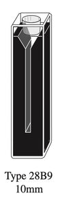 Starna 28B-Q-10 Self-Masking Rectangular Micro Quartz Cuvette with Stopper, 10mm Pathlength