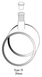 Starna 35-Q-20 Large Diameter Quartz Cylindrical Cell with Stopper, 20mm Pathlength
