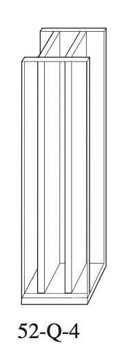 Starna 52-Q-4 Dual Pathlength Open Top Fluorometer Cell, 4 & 10mm Pathlength