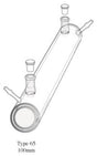 Starna 65-Q-100 Cylindrical Water-Jacketed Constant Temperature Quartz Cell, 100mm Pathlength