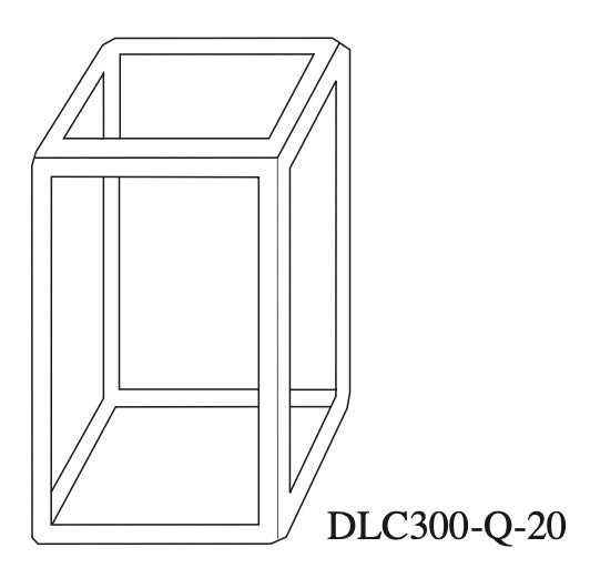Starna DLC-300-Q-20 20x20 Rectangular Quartz Dye Laser Cell, 20mm Pathlength