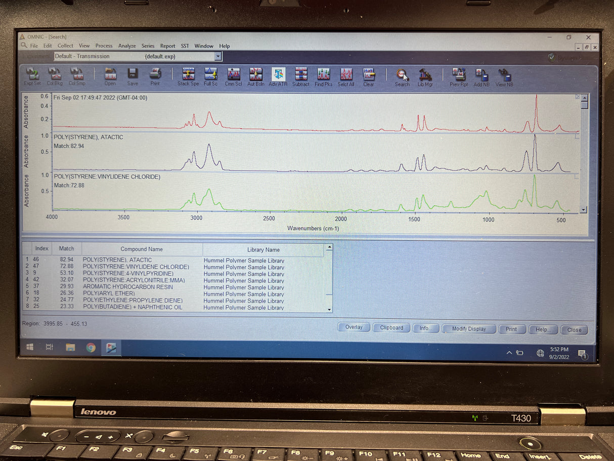 (IS5-ID7) Thermo IS5 FTIR with ID7 Diamond ATR, OMNIC View