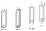 Starna 46F, 47F, 71F, 72F Standard Rectangular and Semi-Micro Flow Through Quartz Fluorometer Cells, Overview