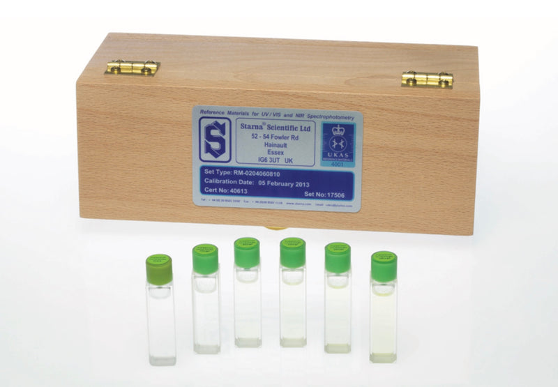 Starna RM-020406081060 Potassium Dichromate UV Reference Set, Absorbance/Linearity up to 1.5A