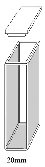 Starna 1-G-20 Glass Cuvette, 20mm Pathlength