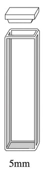 Starna 1-G-5 Glass Cuvette, 5mm Pathlength